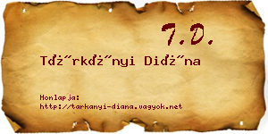 Tárkányi Diána névjegykártya